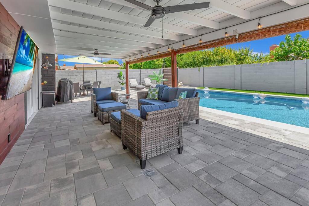 Huntington Beach, Ac, Pool, Hot Tub, Detached Office, Close To Beach, Outside Entertaining Area 外观 照片